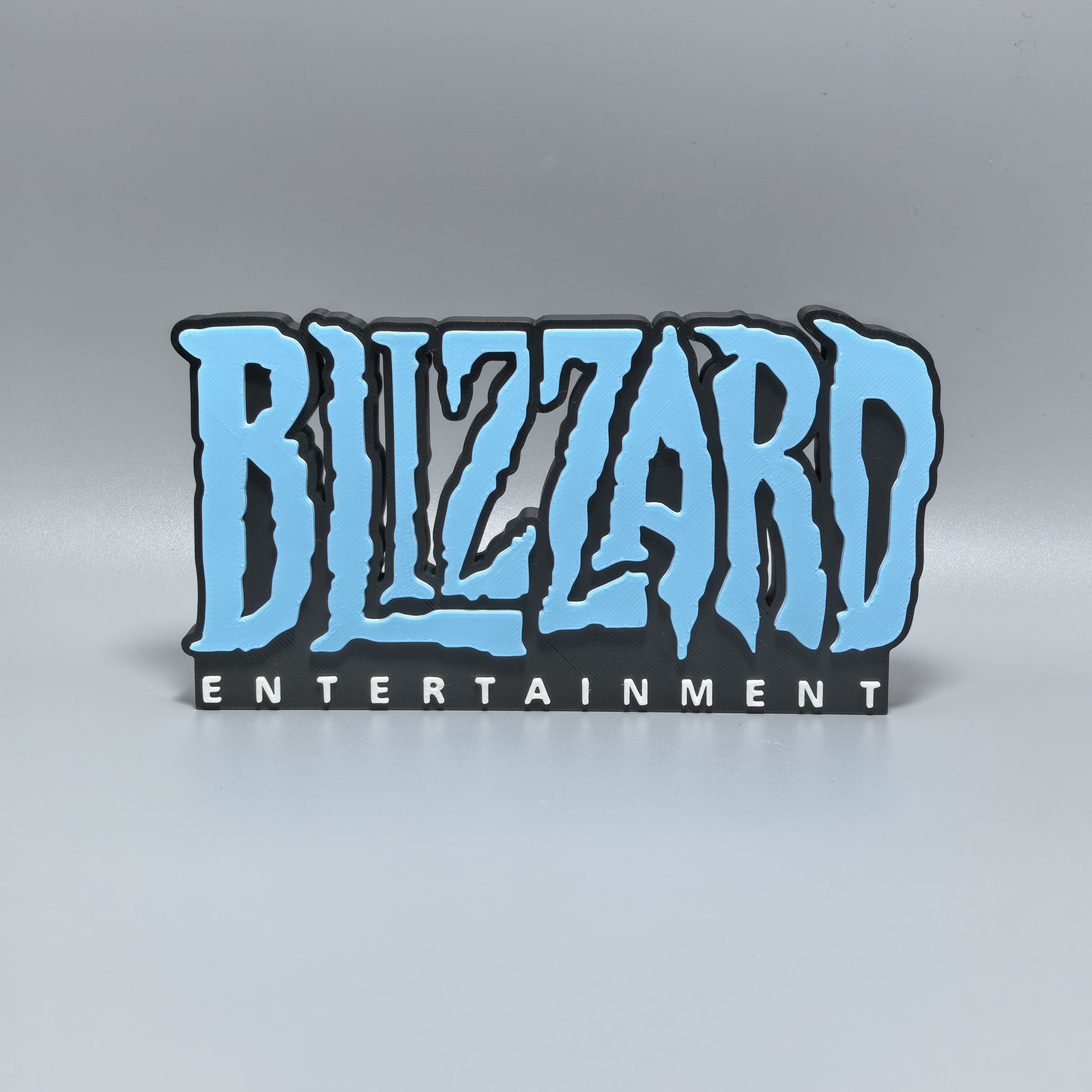 暴雪logo立牌摆件3D打印