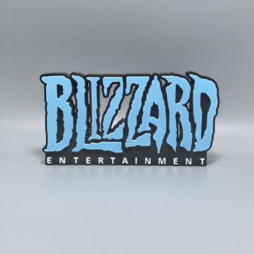 暴雪logo立牌摆件3D打印