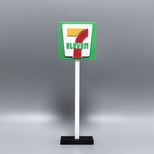 711标志立牌摆件3D打印