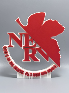 新世纪福音战士标志立牌日漫招牌子3D打印创意模型高颜值装饰摆件