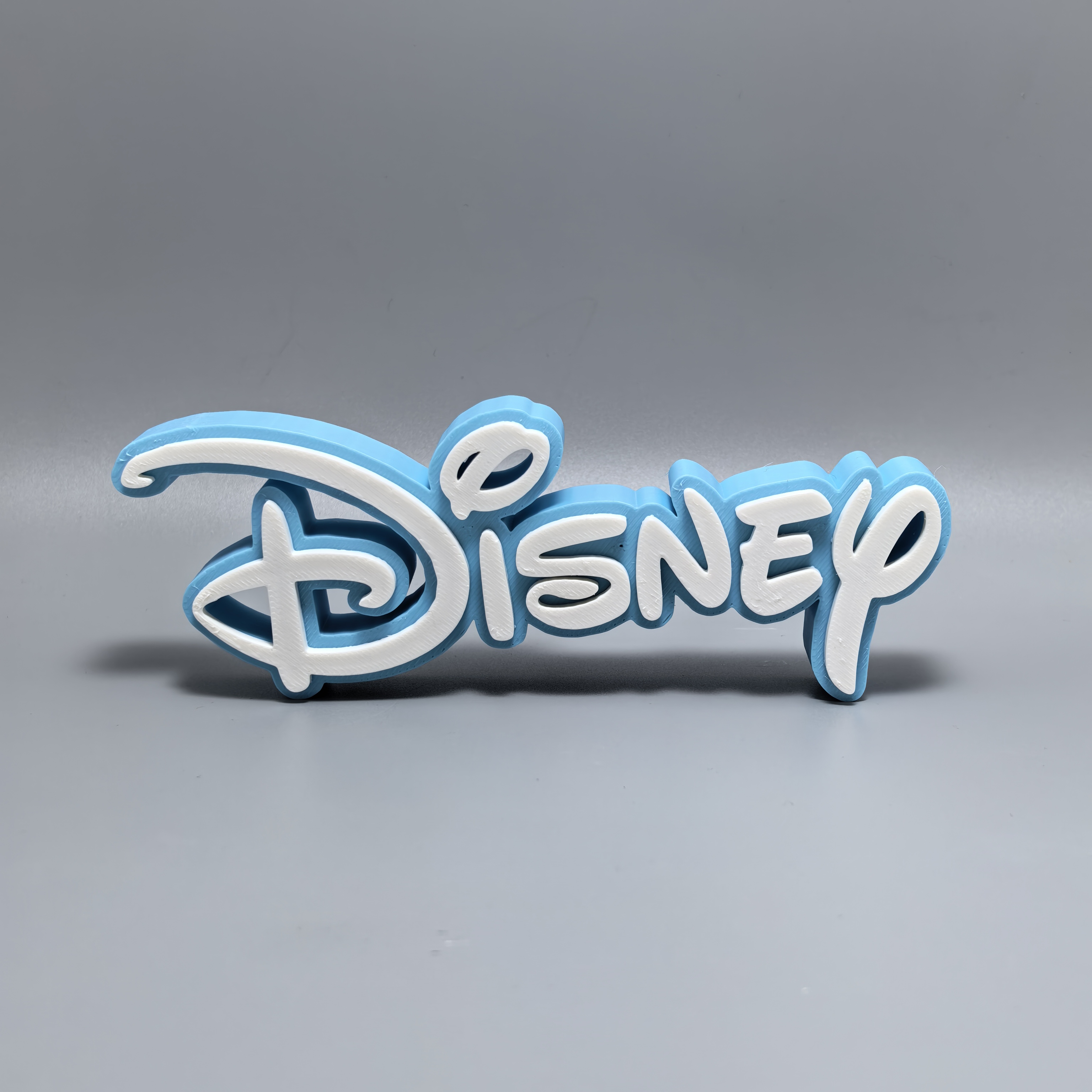 迪士尼标志立牌Disney字体招牌3D打印创意logo模型高颜值装饰摆件