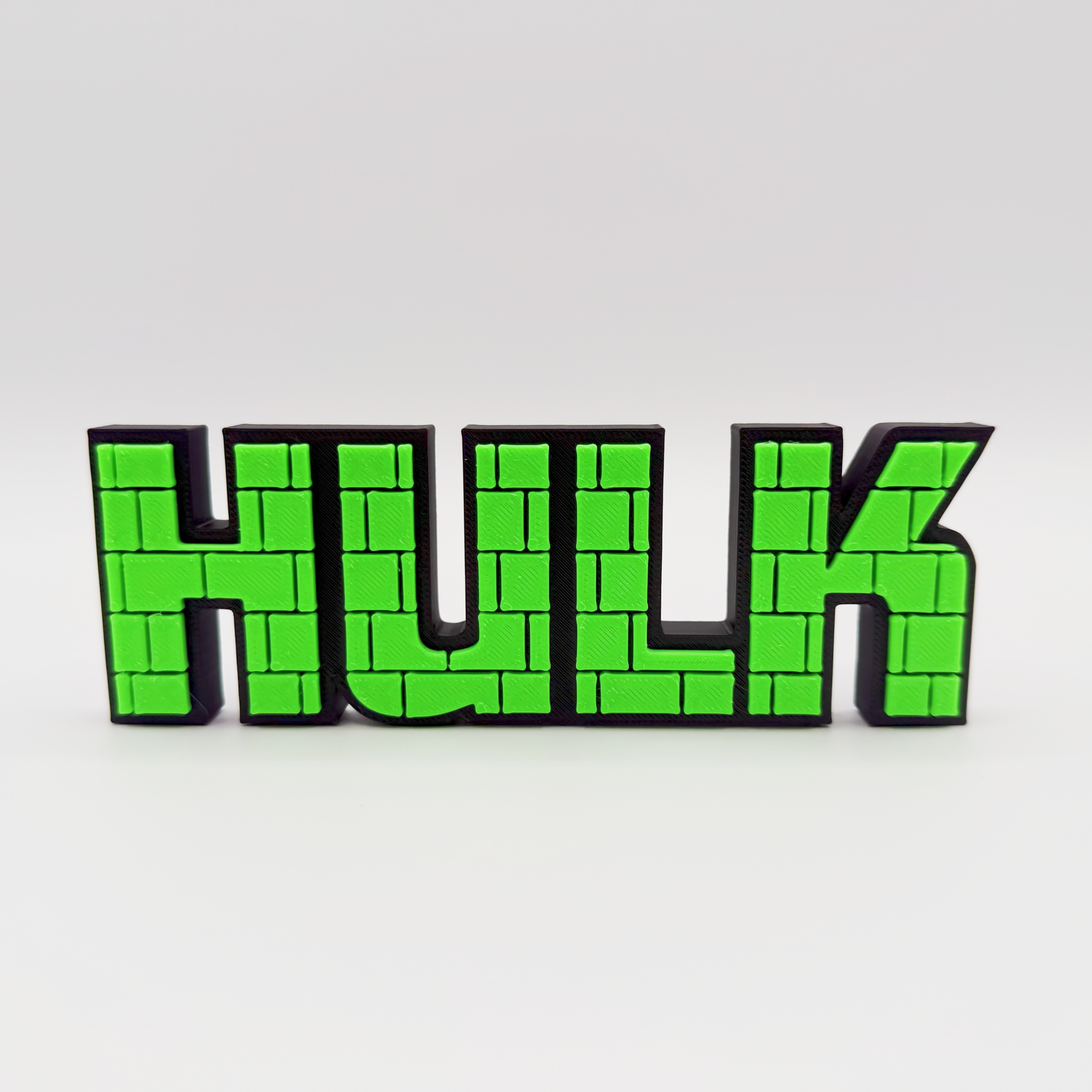 绿巨人浩克标志立牌漫威招铭牌3D打印创意模型高颜值潮玩装饰摆件