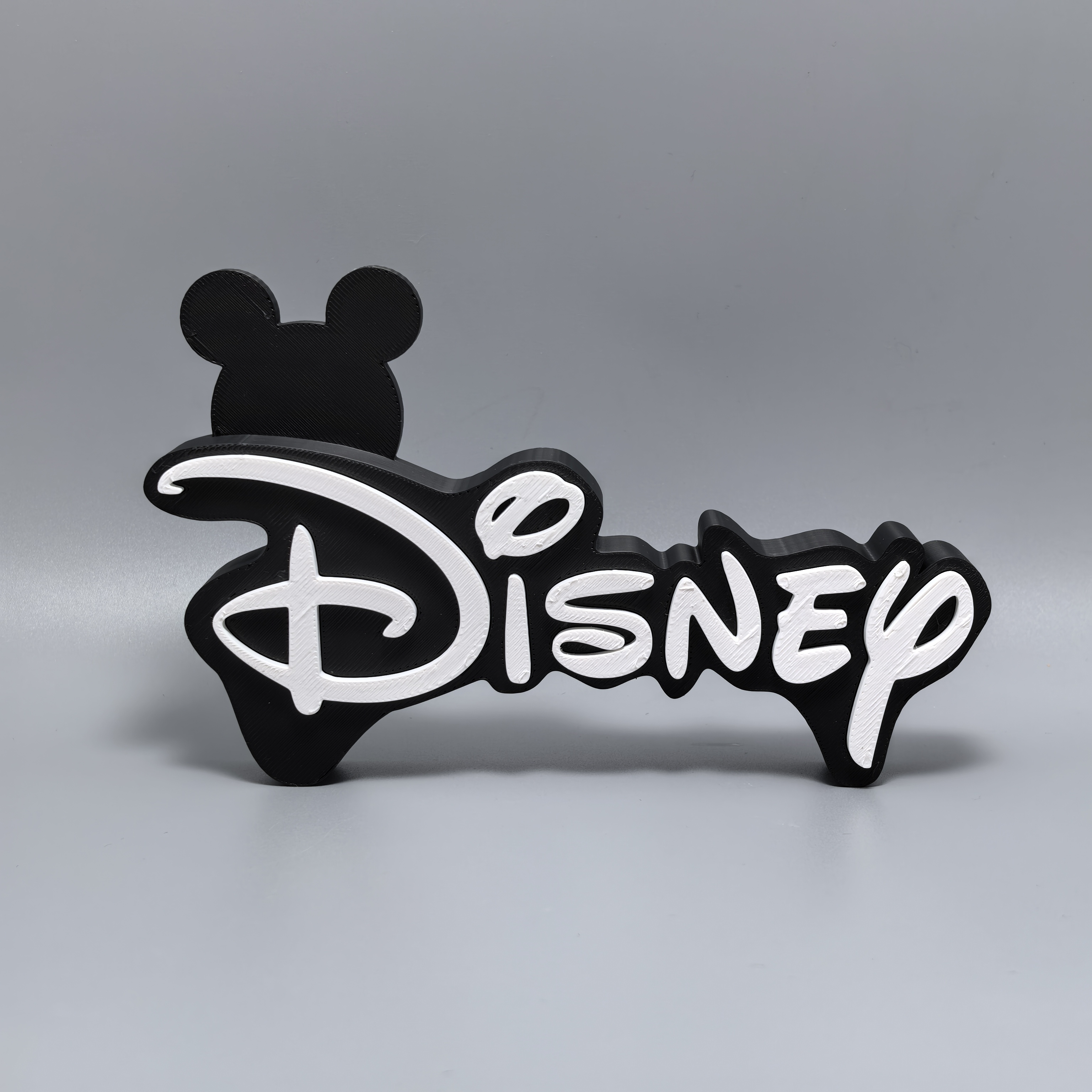 迪士尼标志立牌Disney招牌3D打印创意模型高颜值装饰摆件米奇logo
