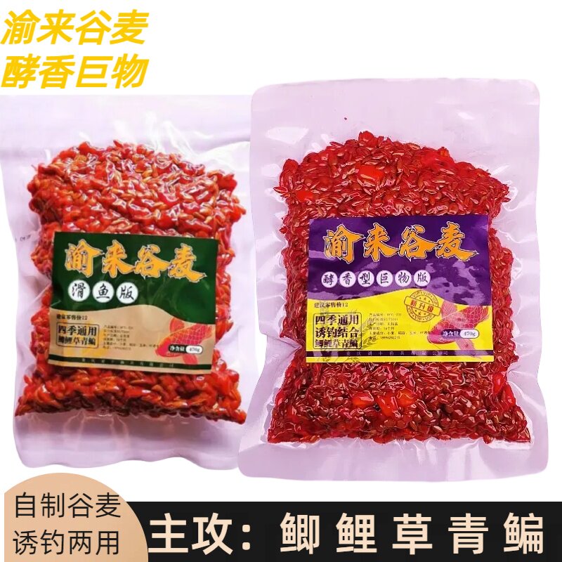 正品渝来自制谷麦果香酵香玉米麦子打窝窝料挂钩饵料诱鱼户外钓鱼