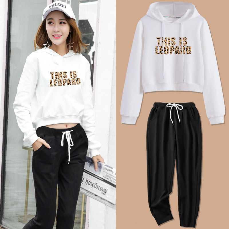 卫衣运动套装女春秋潮牌港风时尚休闲两件套韩版宽松短款跑步服|ruв категории Женская одежда, костюм/студенты школьную форму/обмундирования, досуг, спортивный костюм - от Buy2taobao.com для оказания профессиональной услуги покупки агента Taobao