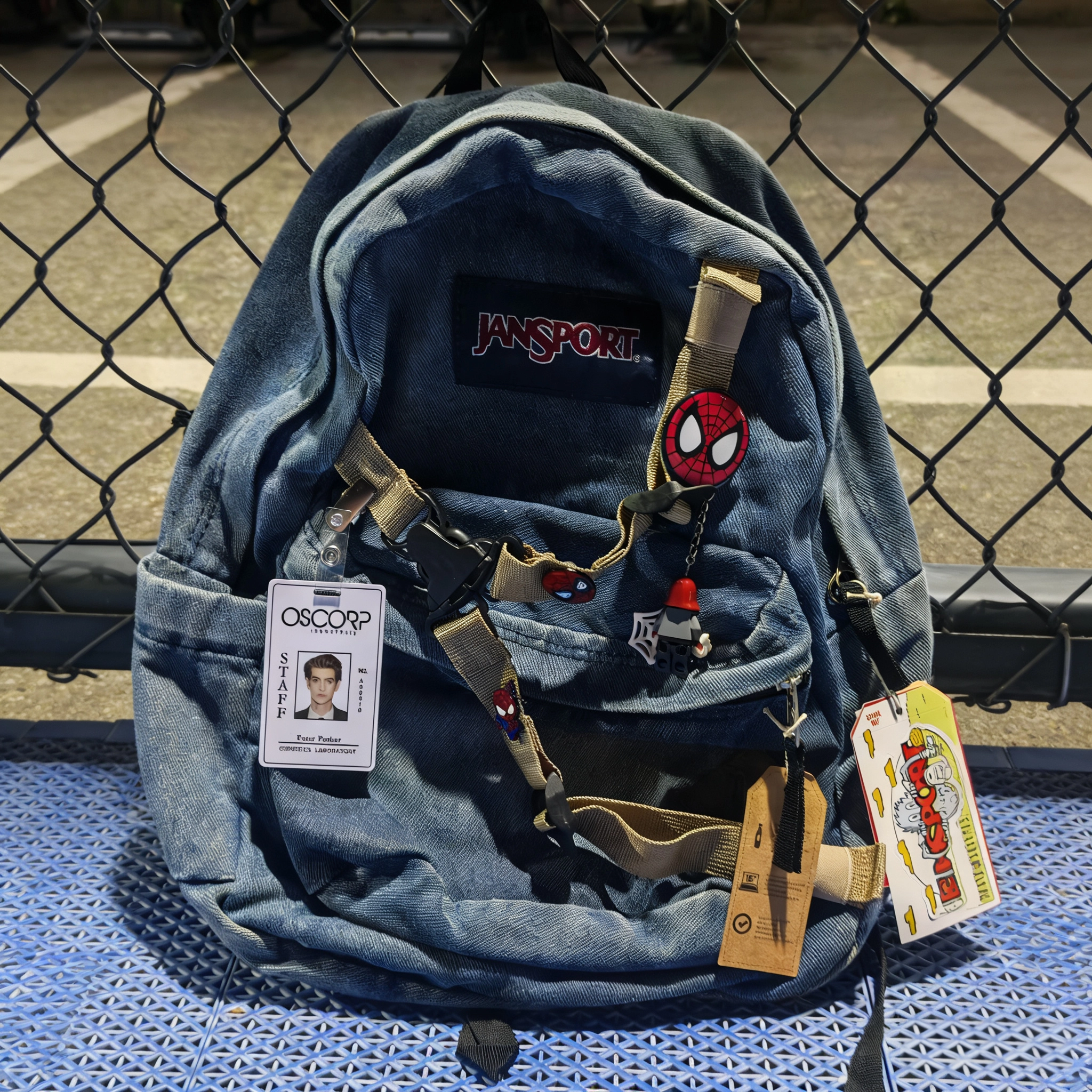 超凡蜘蛛侠加菲安德鲁同款双肩包全新牛仔JS学生情侣书包礼物,箱包皮具/热销女包/男包,双肩背包,淘宝优惠券,粉丝福利购,淘宝优惠卷