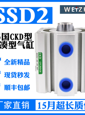 CKD型 超紧凑气缸SSD2 SSD2-L-12-10-15-20-25-35-40-50-75-100-N