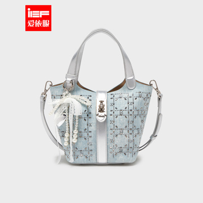 IEF/爱依服时尚女包2025夏季新款法式轻奢设计感手提中号托特包