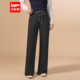 简约休闲通勤气质显瘦百搭喇叭裤 IEF 新款 韩版 爱依服裤 子2025冬季