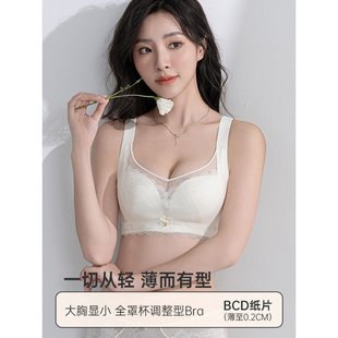 聚拢收副乳大胸文胸 日系温柔风亲肤透气薄款 IEF 爱依服2026新款