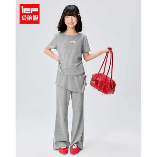 MINIIEF【爱依服童装】2026夏季新款韩系洋气休闲百搭设计感套装