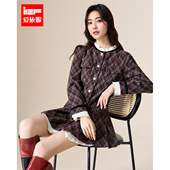 IEF 优雅气质温柔收腰名媛千金风连衣裙 法式 爱依服2025秋季 新款