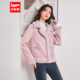 爱依服2025新款 通勤冬季 韩版 IEF 时尚 加绒加厚温柔百搭磨砂皮外套