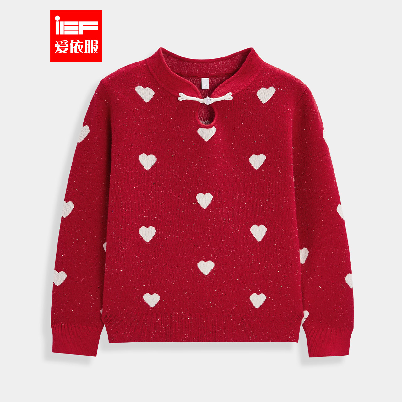 MINIIEF【爱依服童装】2025冬春新款法式甜美洋气女童毛织上衣