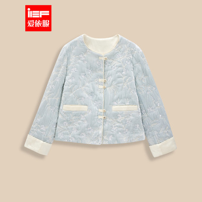 IEF/爱依服2025年秋冬新中式天鹅绒绝美巨好看的小外套气质上衣