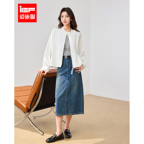IEF/爱依服2026春季新款韩系简约休闲文艺通勤百搭气质感棉外套