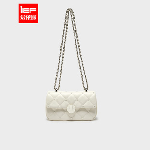 IEF/爱依服时尚女包2026春季新款温柔通勤百搭菱格设计单肩小方包