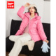 IEF 羽绒服女保暖连帽外套 简约百搭中长款 爱依服2025年冬季 新款