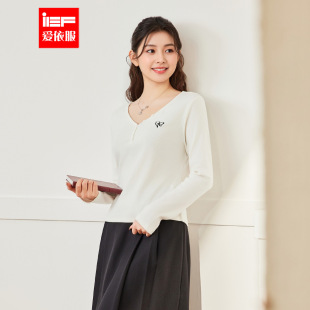 大码 女装 2025秋季 IEF 韩版 微胖 新款 简约休闲百搭上衣 爱依服