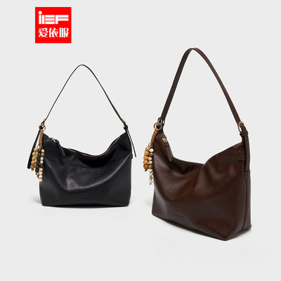 IEF/爱依服2025秋季新款法式复古风通勤百搭设计感大容量单肩软包