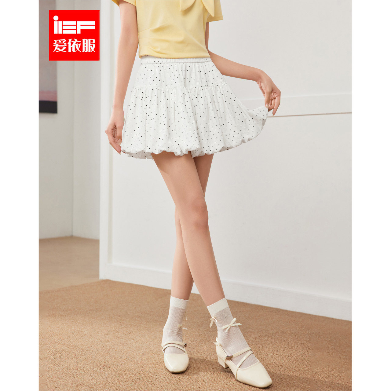IEF/爱依服半身裙2026夏季新款法式甜美减龄少女风百搭显瘦摆裙