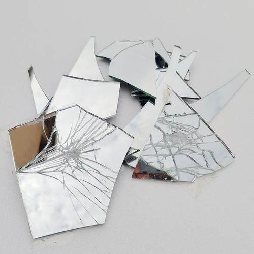 碎镜子碎玻璃多形状真玻璃