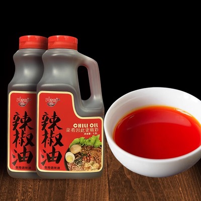 广西川香坊辣椒油调味料螺蛳粉商用食品凉拌辣椒油香辣1900mlx1瓶