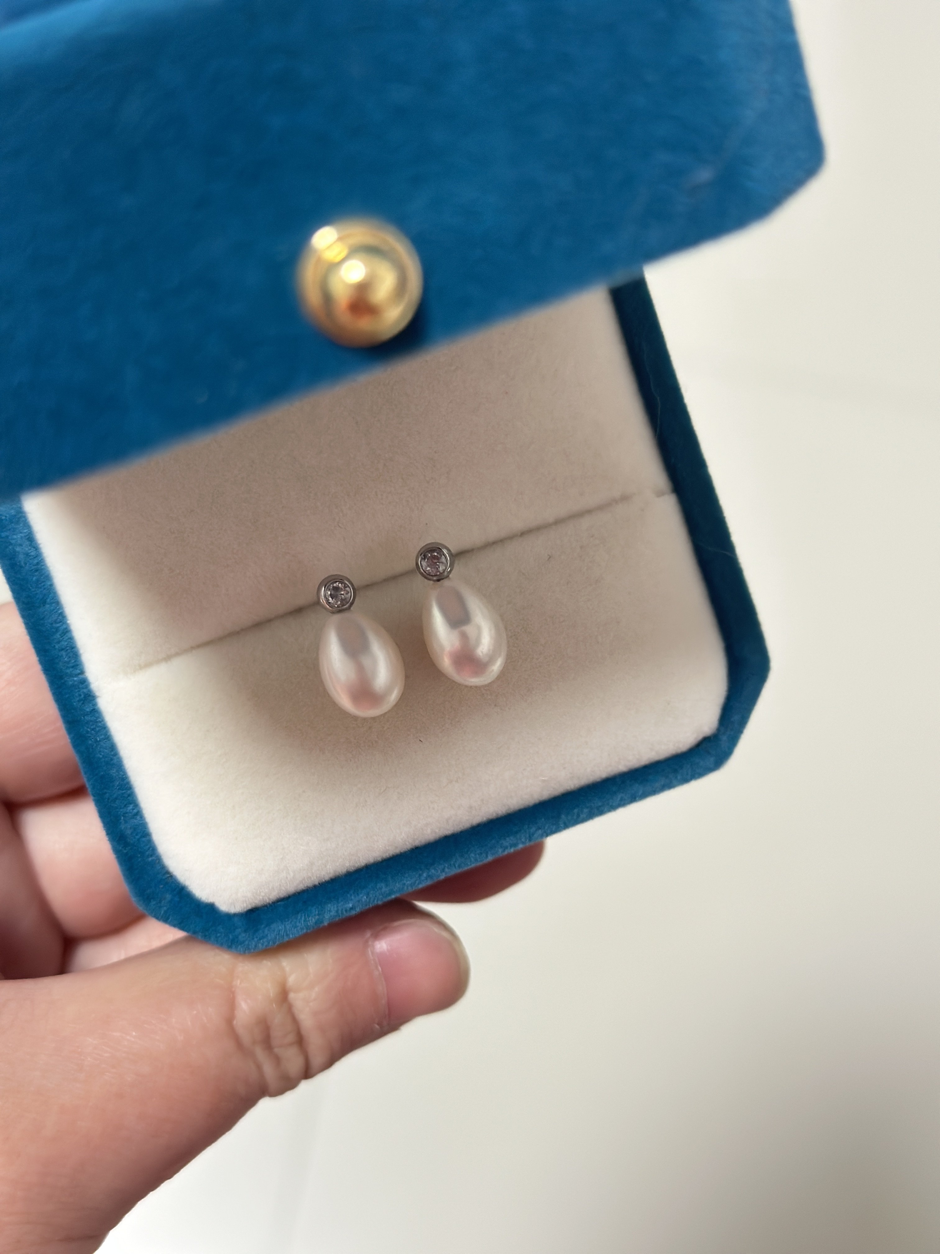 日常百搭 复古精致气质迷你小巧天然异形珍珠锆石耳钉,珠宝/钻石/翡翠,耳饰,淘宝优惠券,粉丝福利购,淘宝优惠卷