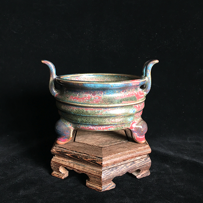 禹州神垕茶具茶道纯手工钧瓷香炉