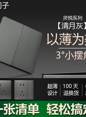 新品西门子灵悦灰色超薄磨砂16A墙壁电源一开五孔usb开关插座面板
