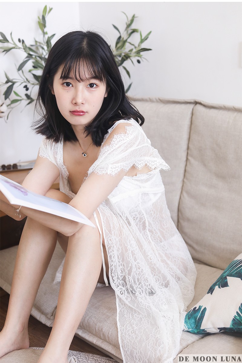 清纯诱惑韩国高级性感撩人情趣透视白色睫毛蕾丝睡裙外搭女士睡衣