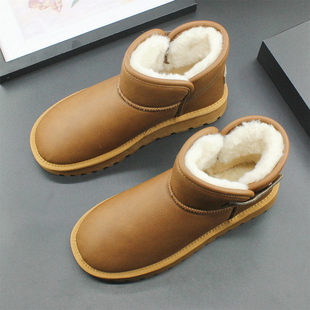 男款加绒加厚大码棉鞋2025冬季中筒雪地靴高帮厚底保暖鞋百搭短靴