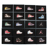 AJ1球鞋 衣帽胸针ow北卡蓝芝加哥联名乔丹徽章潮流金属包包装 饰品