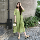 新款25夏季新款亮片刺绣宽松休闲连衣裙7759P145K208，女装连衣裙，2C295