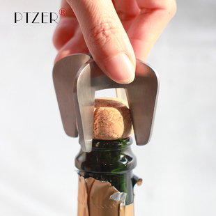 PTZER家用香槟起泡酒开瓶器葡萄酒红酒女生开酒器防压不锈钢开瓶