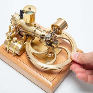 R18 1.9CC 卧式单缸四冲程发动机引擎模型三轮车内燃机摆件可启动