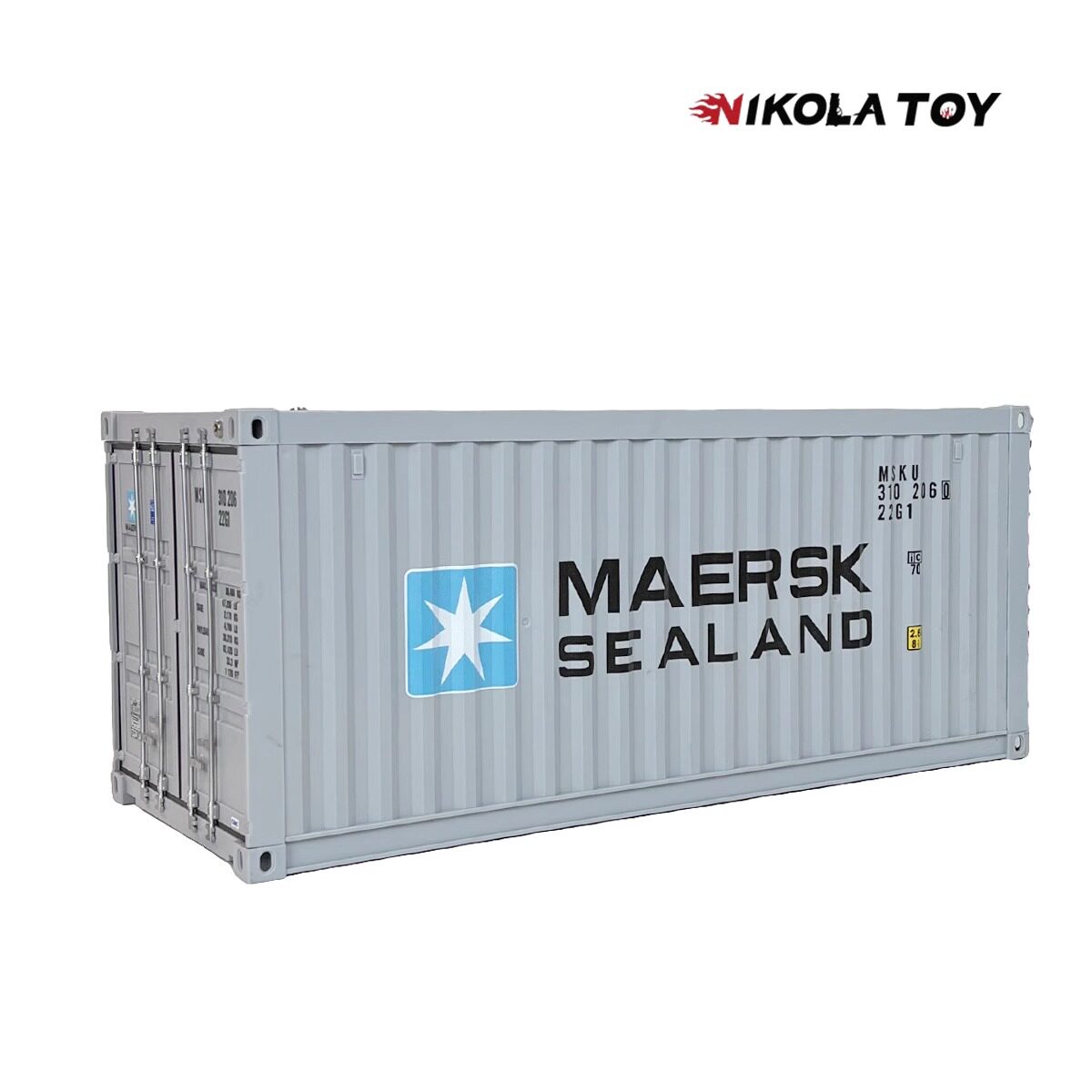 大尺寸MAERSK马士基集装箱模型玩具 带灯光 展示盒