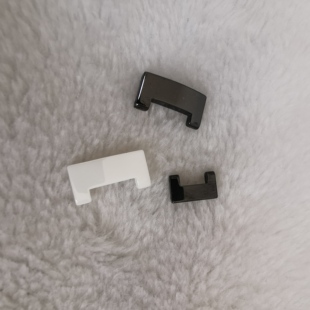 18mm黑色白色陶瓷表带尾节12mm表链扣配件尾扣  编号599