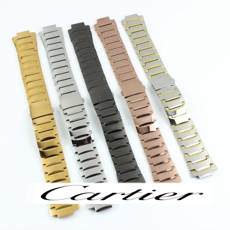 代替 配西腾8013G男女手表手表带8013本色金色钨钢手表链