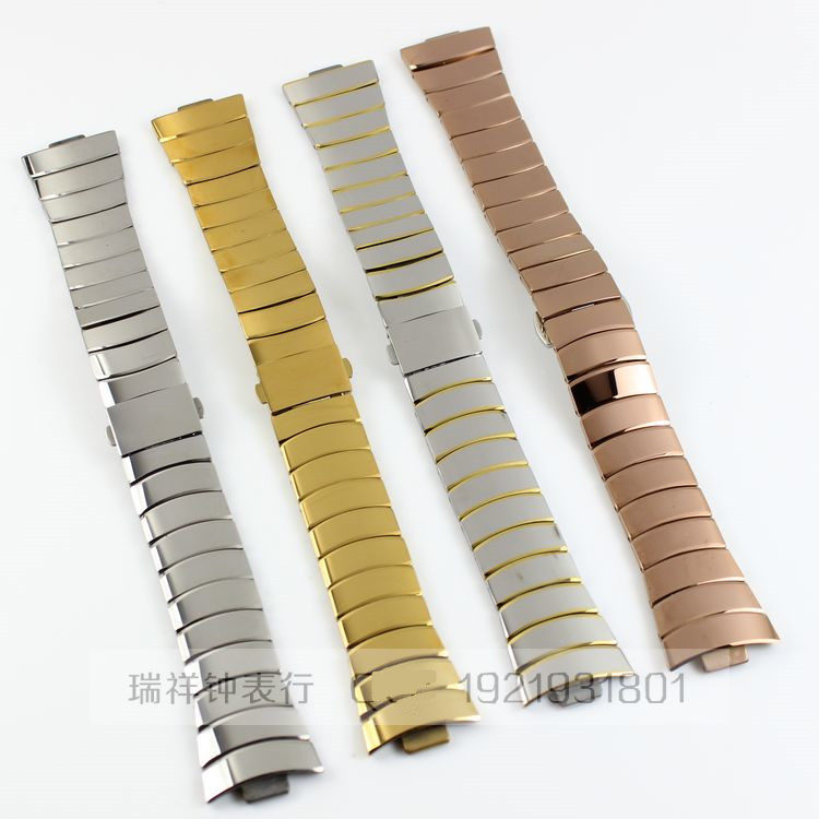 津辉表带 可配098依卡特EKORT男女098G/L钨钢手表带6W098L表链带