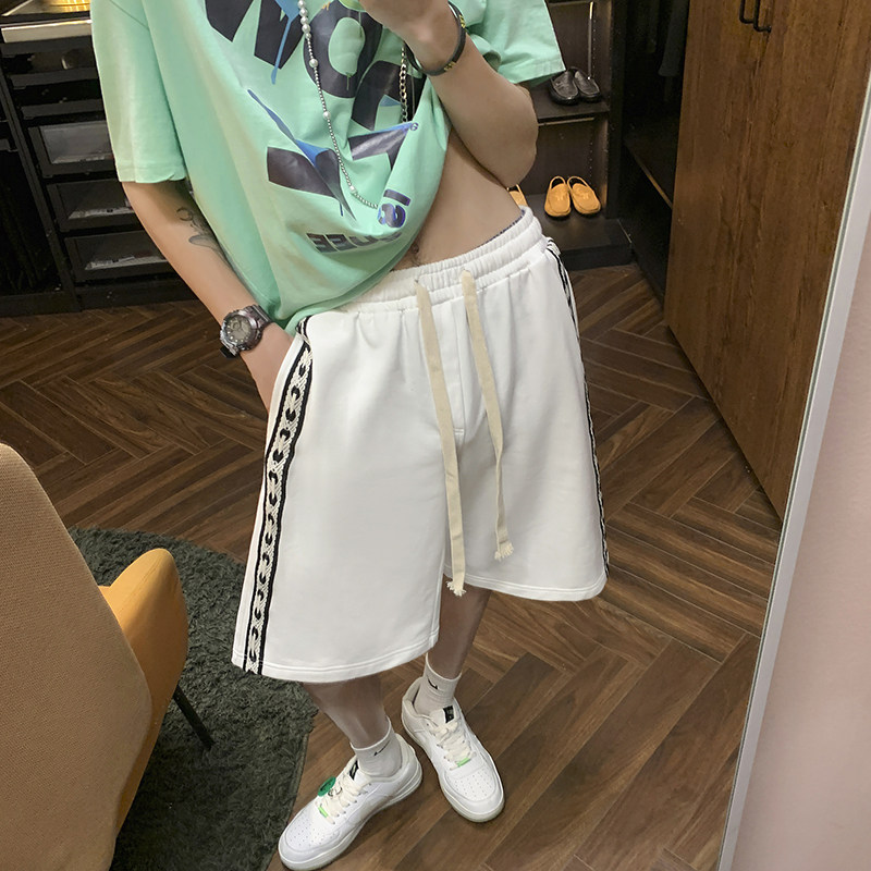 侧边编制短裤男夏季2022D258W818P35,男装休闲裤,电商D258