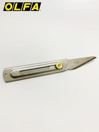 日本olfa美工刀CK-2不锈钢刀 手工模型专用 果树嫁接专用刀 石膏雕刻刀 野营刀可水洗
