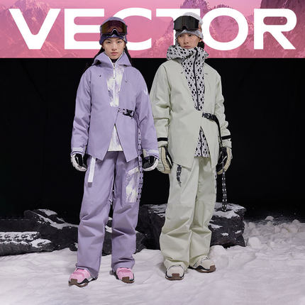VECTOR玩可拓新中式滑雪服女男25新款滑雪衣裤套装防风保暖户外衣