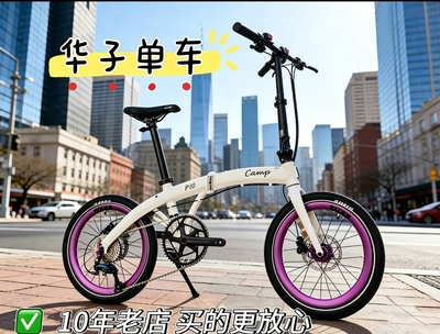 camp 限量版坎普P10折叠车10速油碟版 铝合金折叠自行车家用汽车