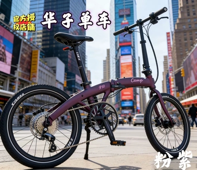 camp坎普P10折叠车10速油碟版 铝合金折叠自行车家用汽车后备箱