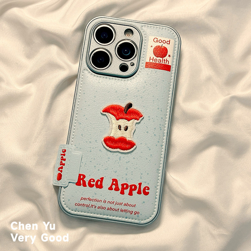 皮质韩风可爱立体可爱刺绣苹果适用苹果17promax手机壳iphone16新款15女华为P70vivo小米17保护套p80小米15,3C数码配件,手机保护套/壳,淘宝优惠券,粉丝福利购,淘宝优惠卷