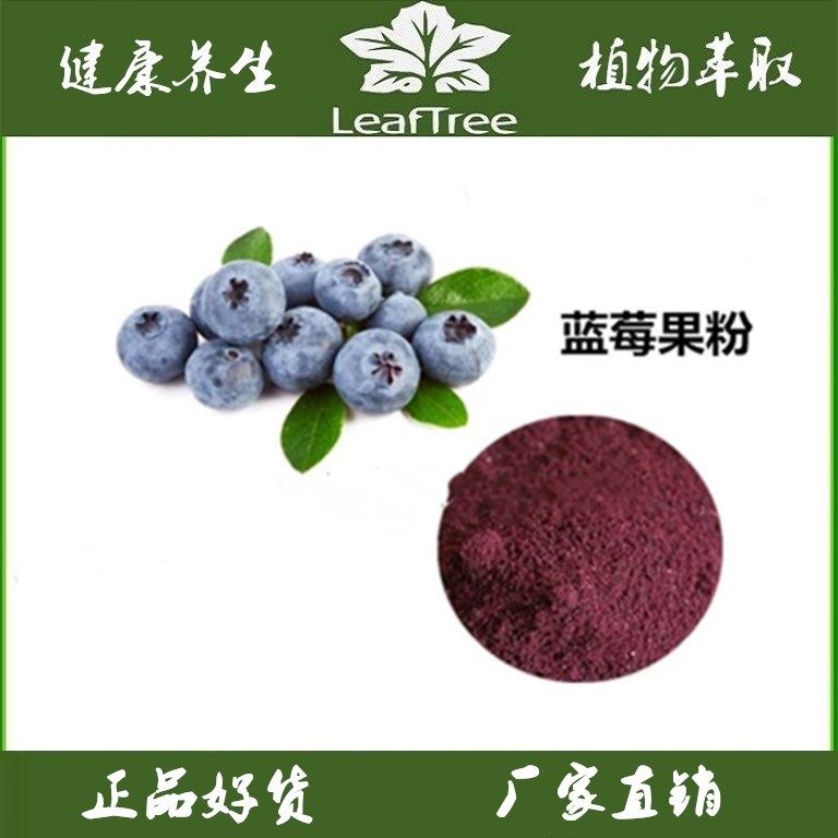 天然蓝莓果粉 无添加蓝莓果汁粉 含花青素维生素 无重金属塑化剂
