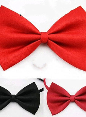 男女童成人韩版蝴蝶结领花儿童领结领带红色领结学生演出背带裤夹