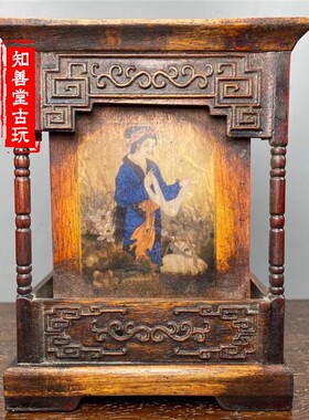 古董古玩收藏黄花梨木工艺用品
