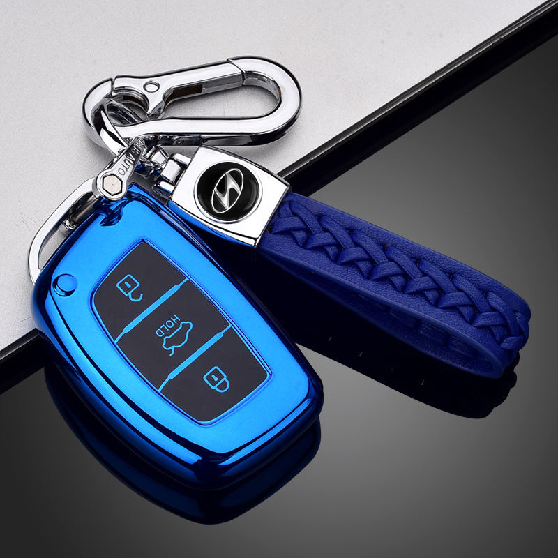 适用现代名图钥匙套索纳塔9/8领动ix25朗动ix35瑞纳途胜车钥匙包
